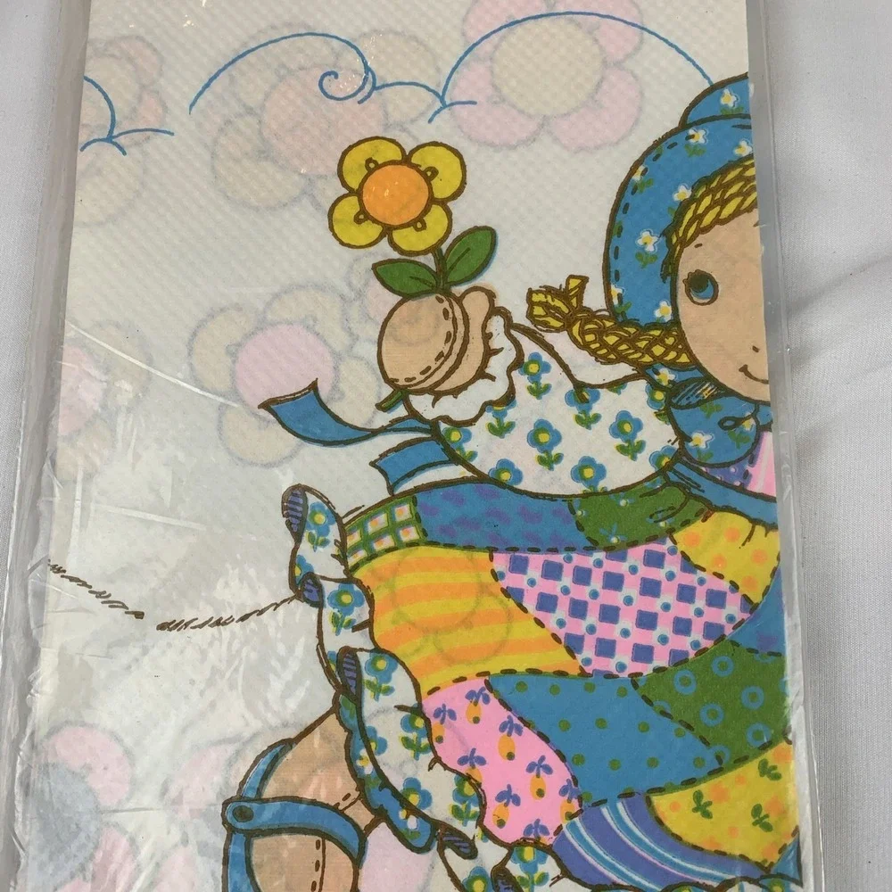 Vtg Holly Hobbie American Greetings Tablecover Made In USA NIP